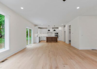 living room and kitchen